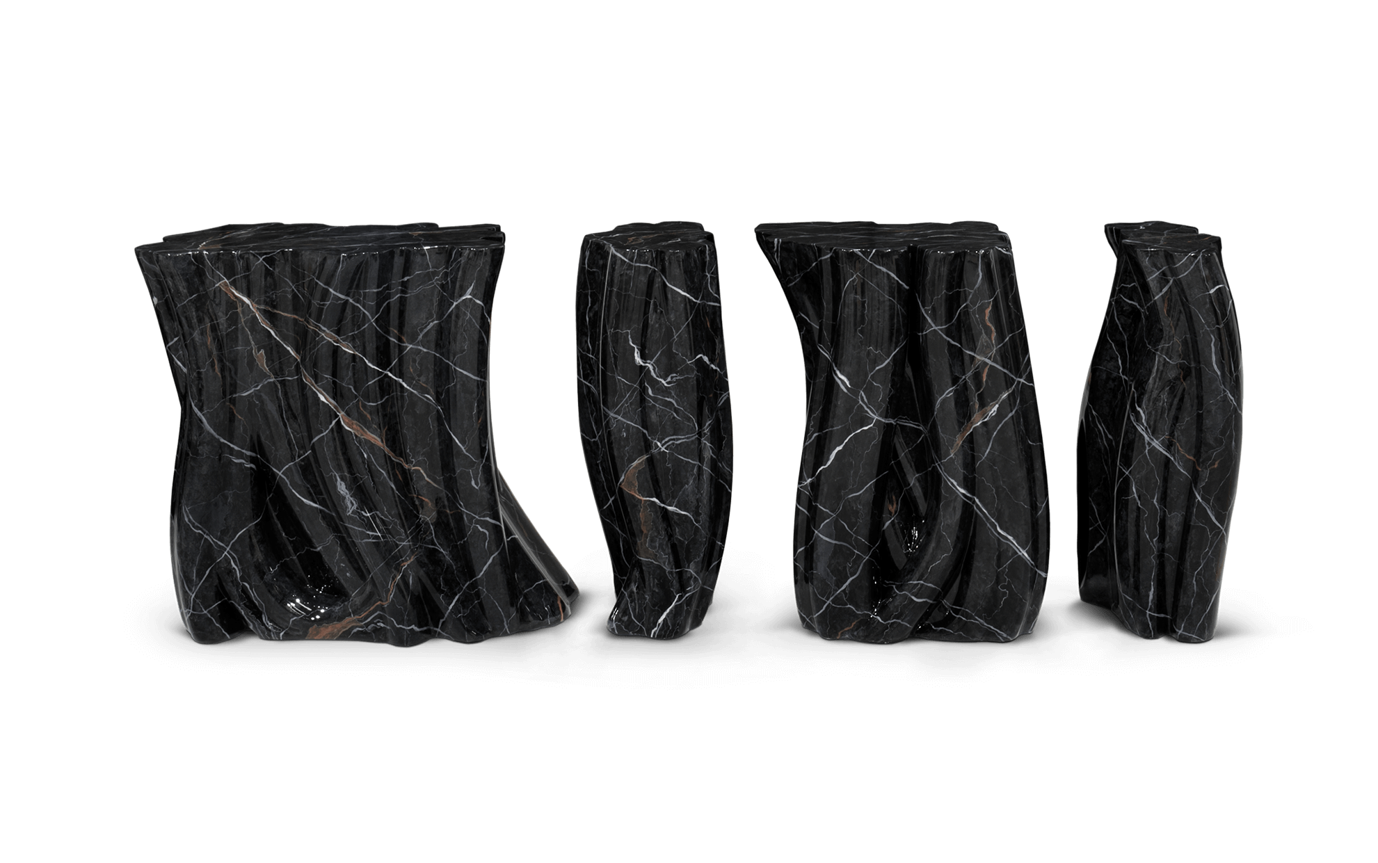 Monochrome faux-marmer premium dressoir