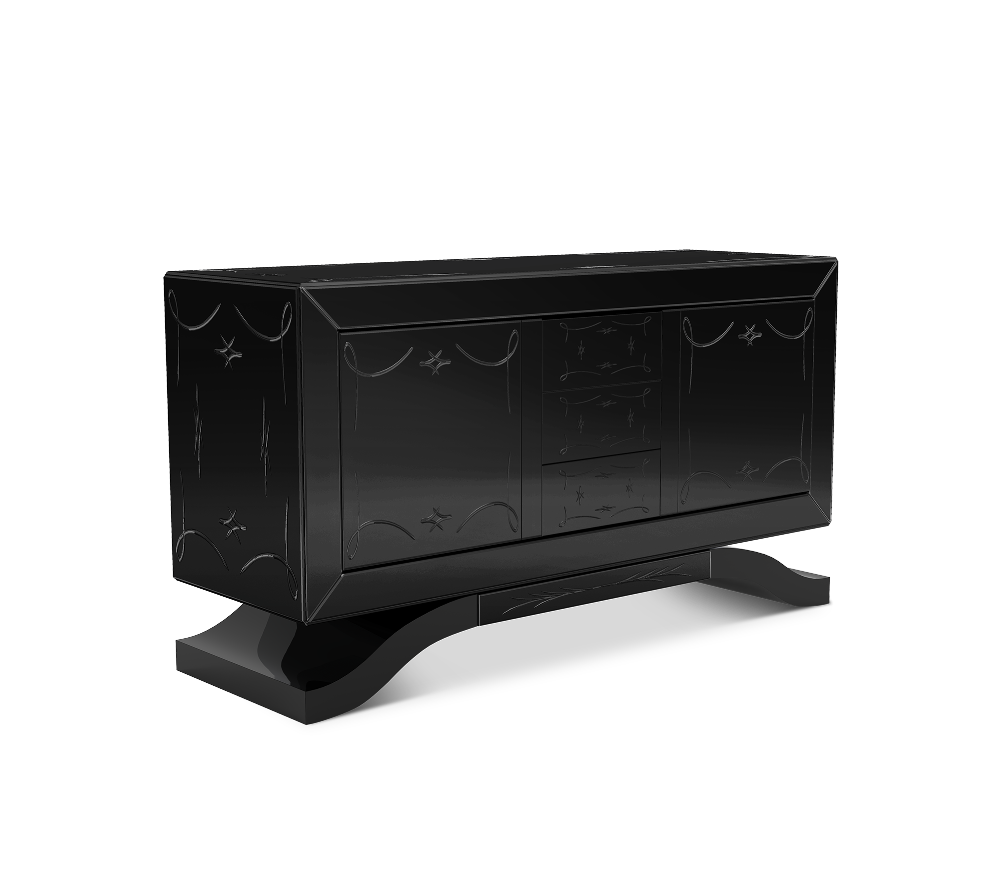 Cosmopolitan zwart dressoir