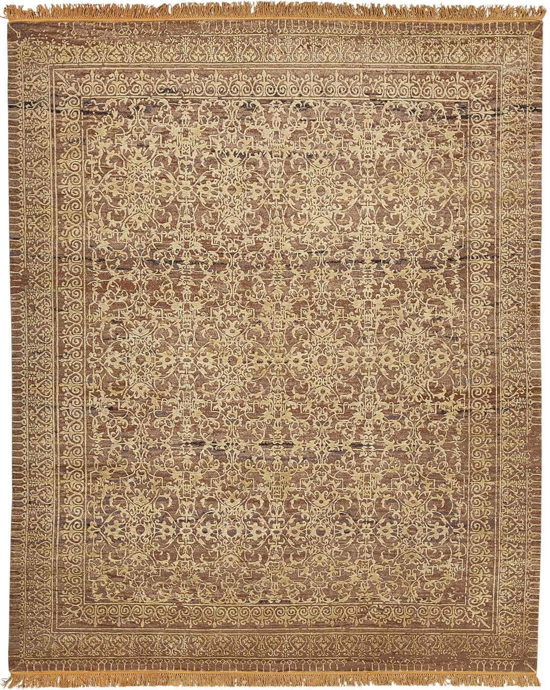 Ferrara radi little rocked bruin tapijt | Maat: 400 × 500 cm