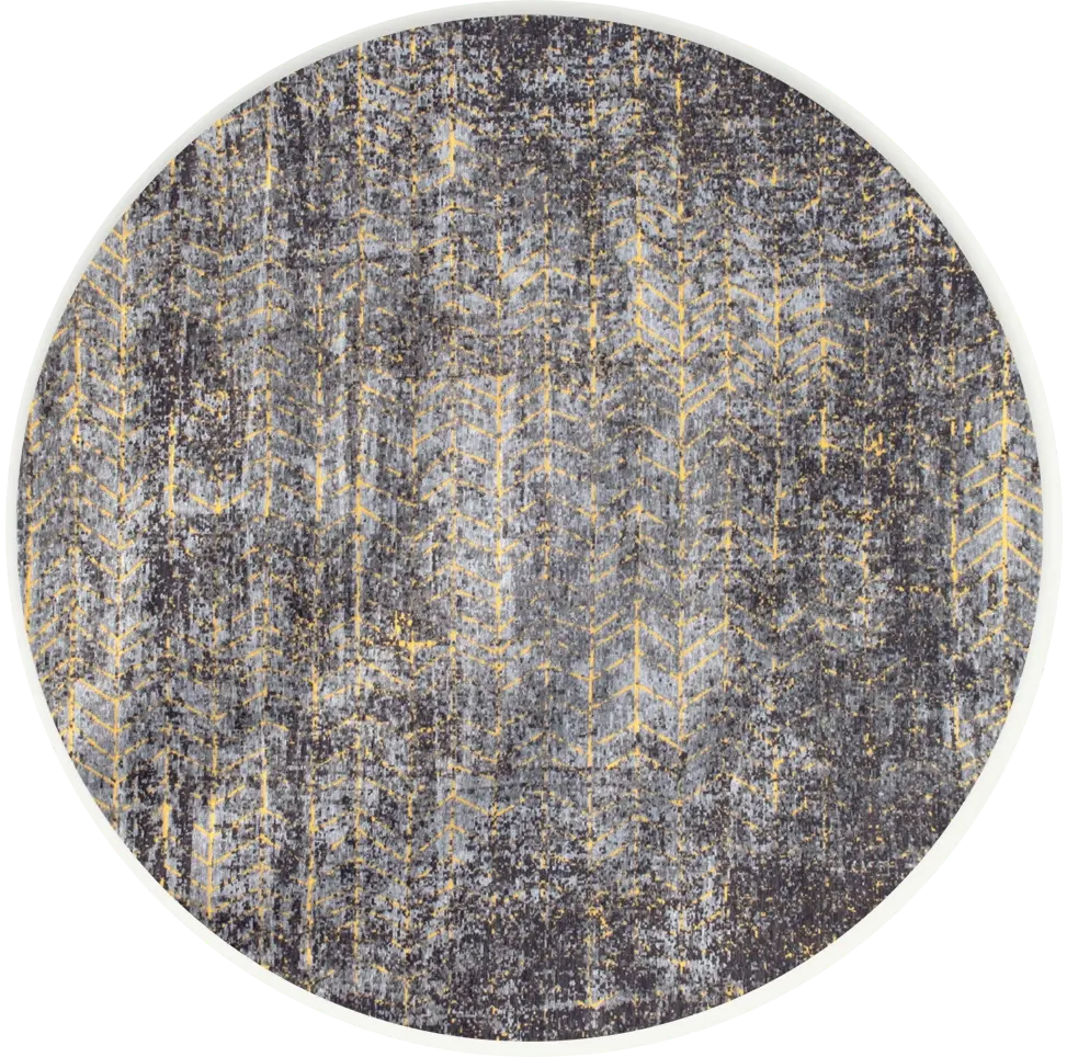 Broadway Glitter rond tapijt | Maat: Ø 240 cm