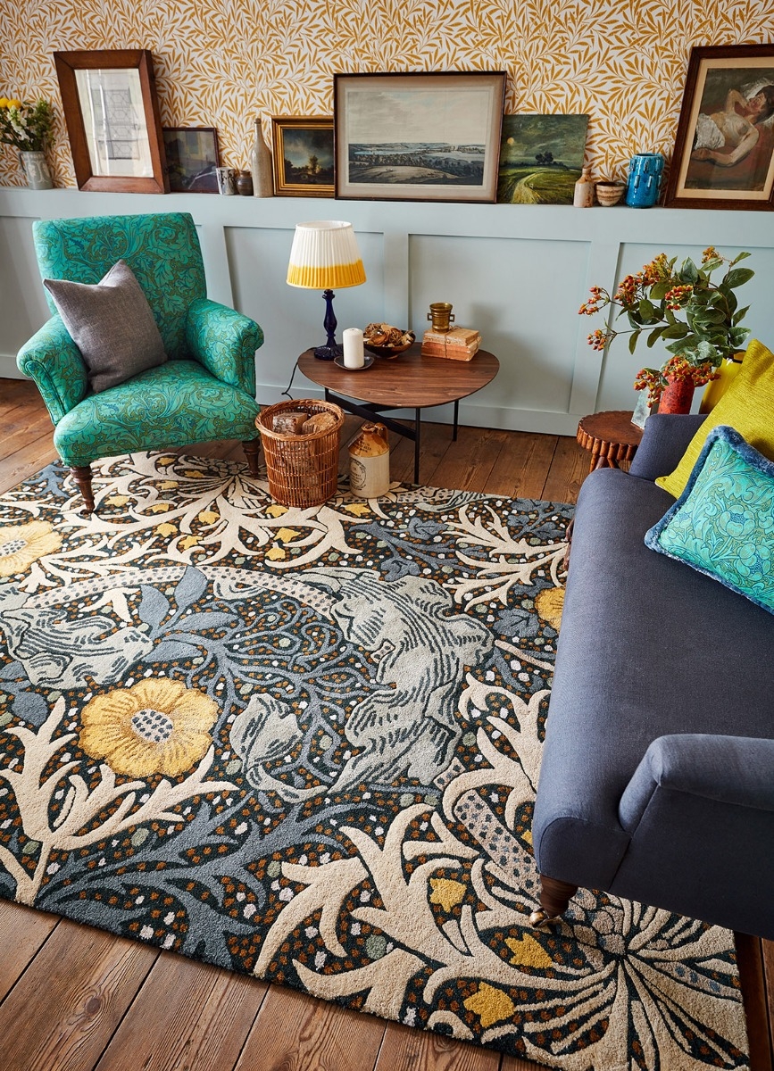 Seaweed teal tapijt | Maat: 170 × 240 cm