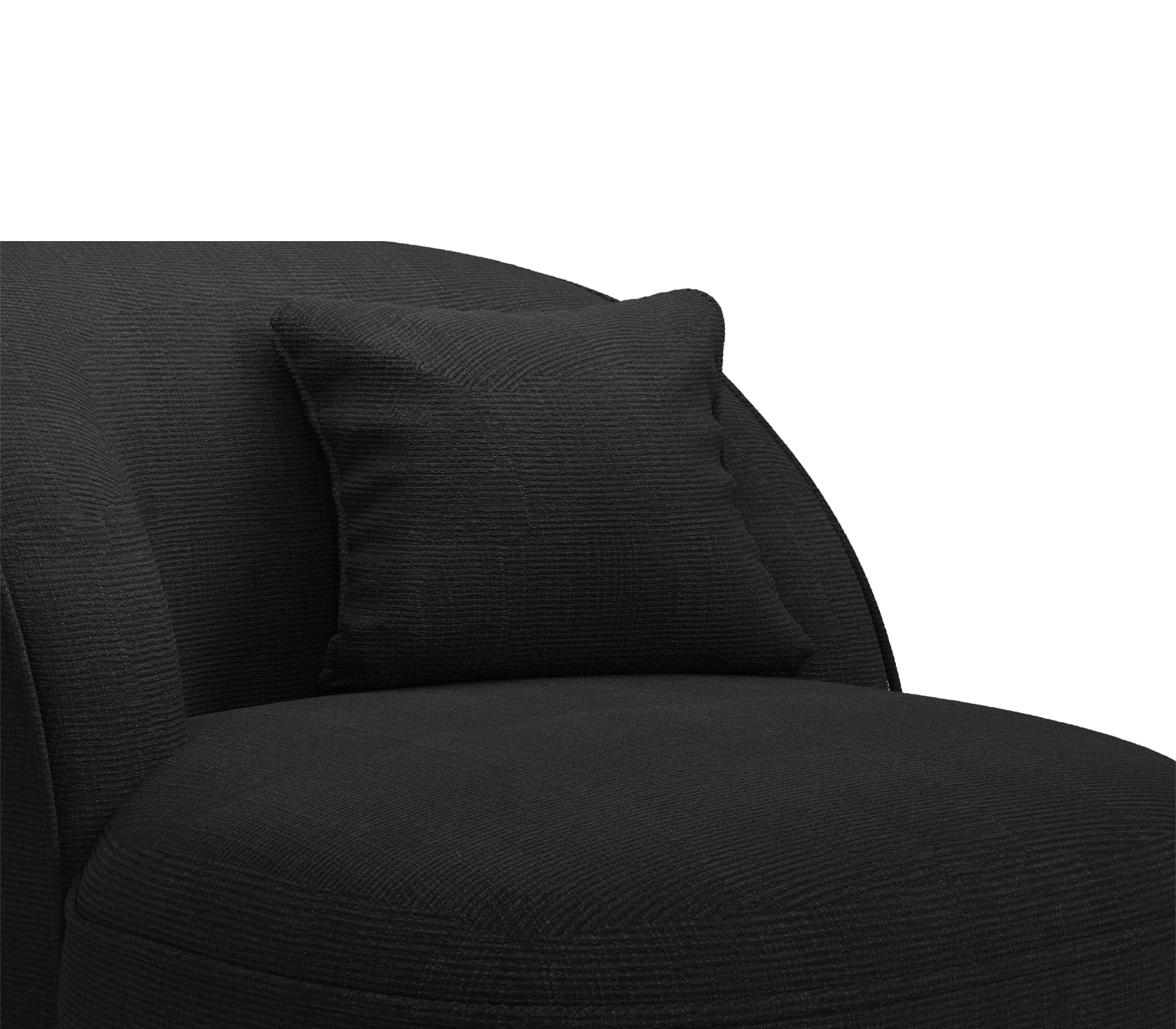 Angora Baltic zwarte fauteuil