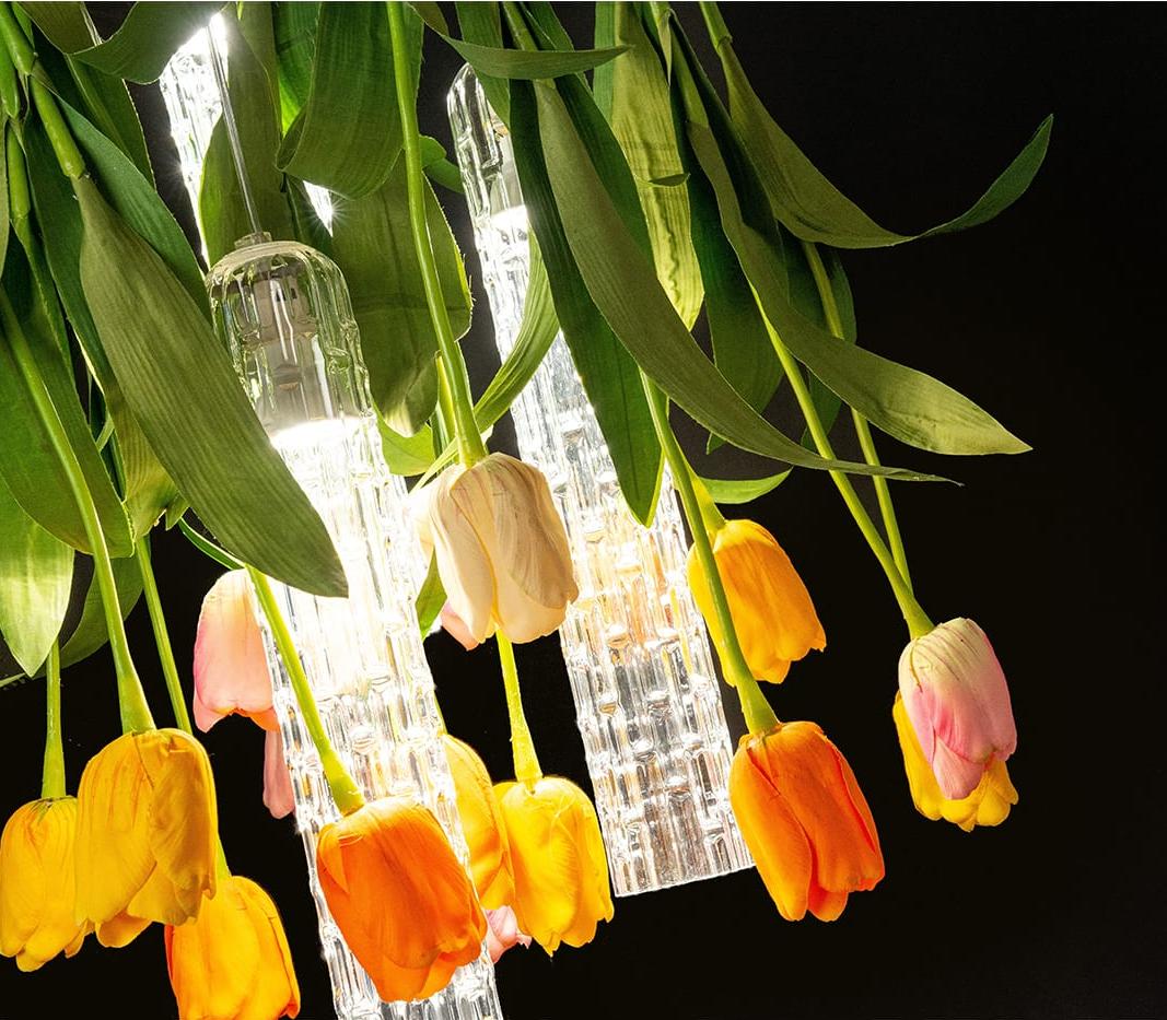Tulip kleine ronde kroonluchter