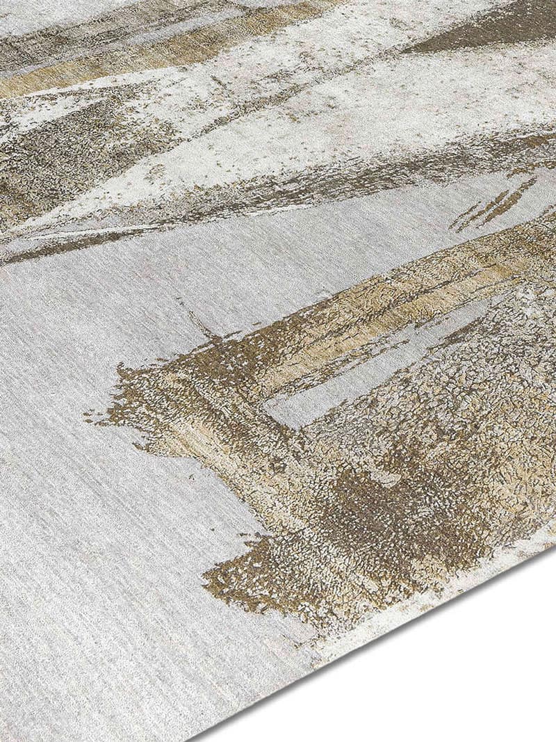 Gold handgeweven tapijt | Maat: 305 × 427 cm