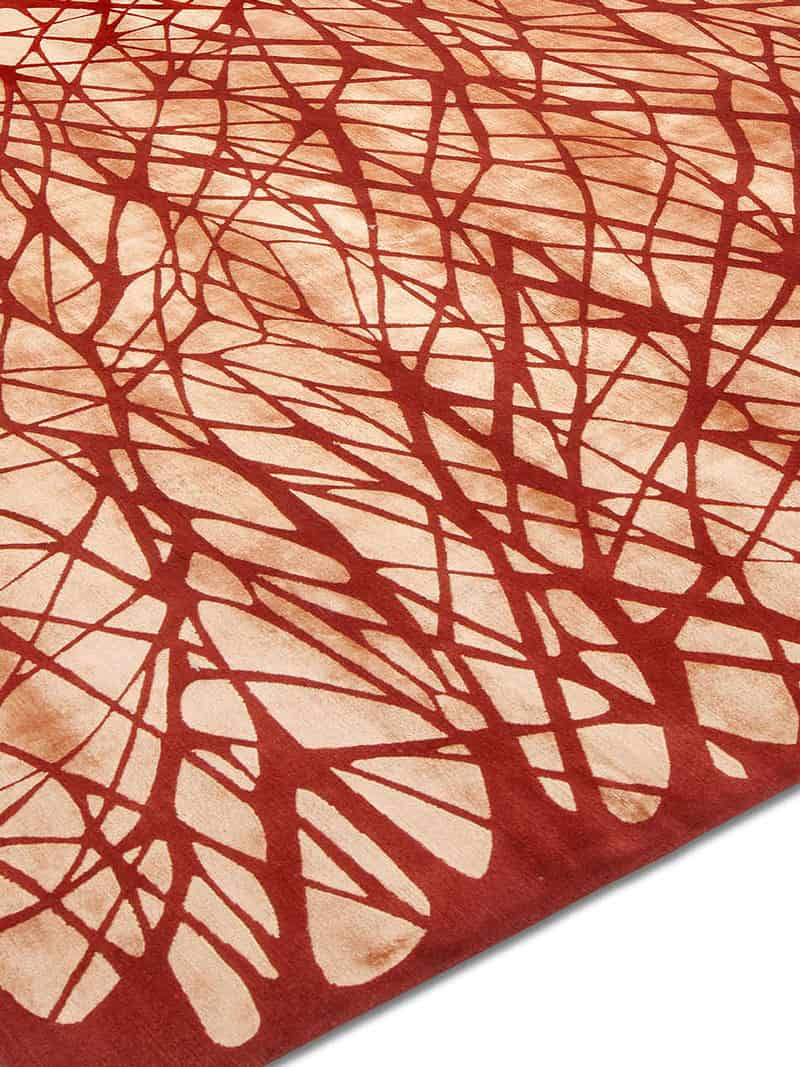Dresden Orange handgeknoopt tapijt | Maat: 300 × 400 cm