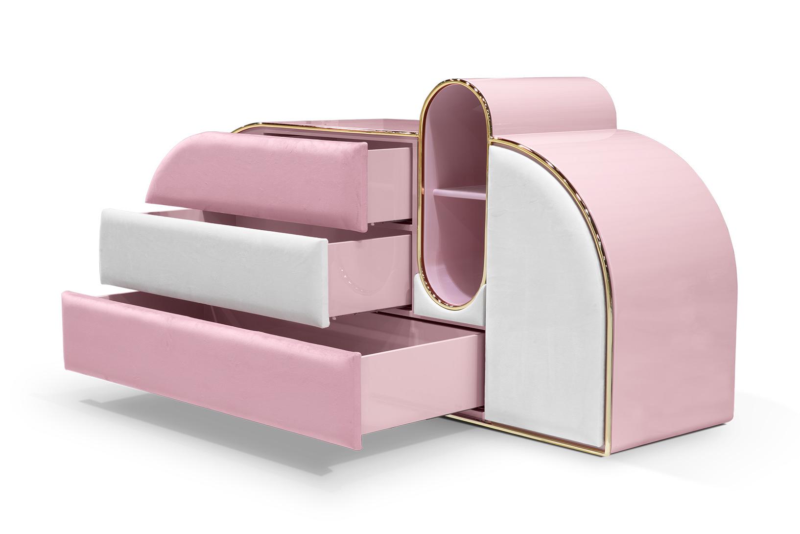 Candy Coated ladekast met drie laden