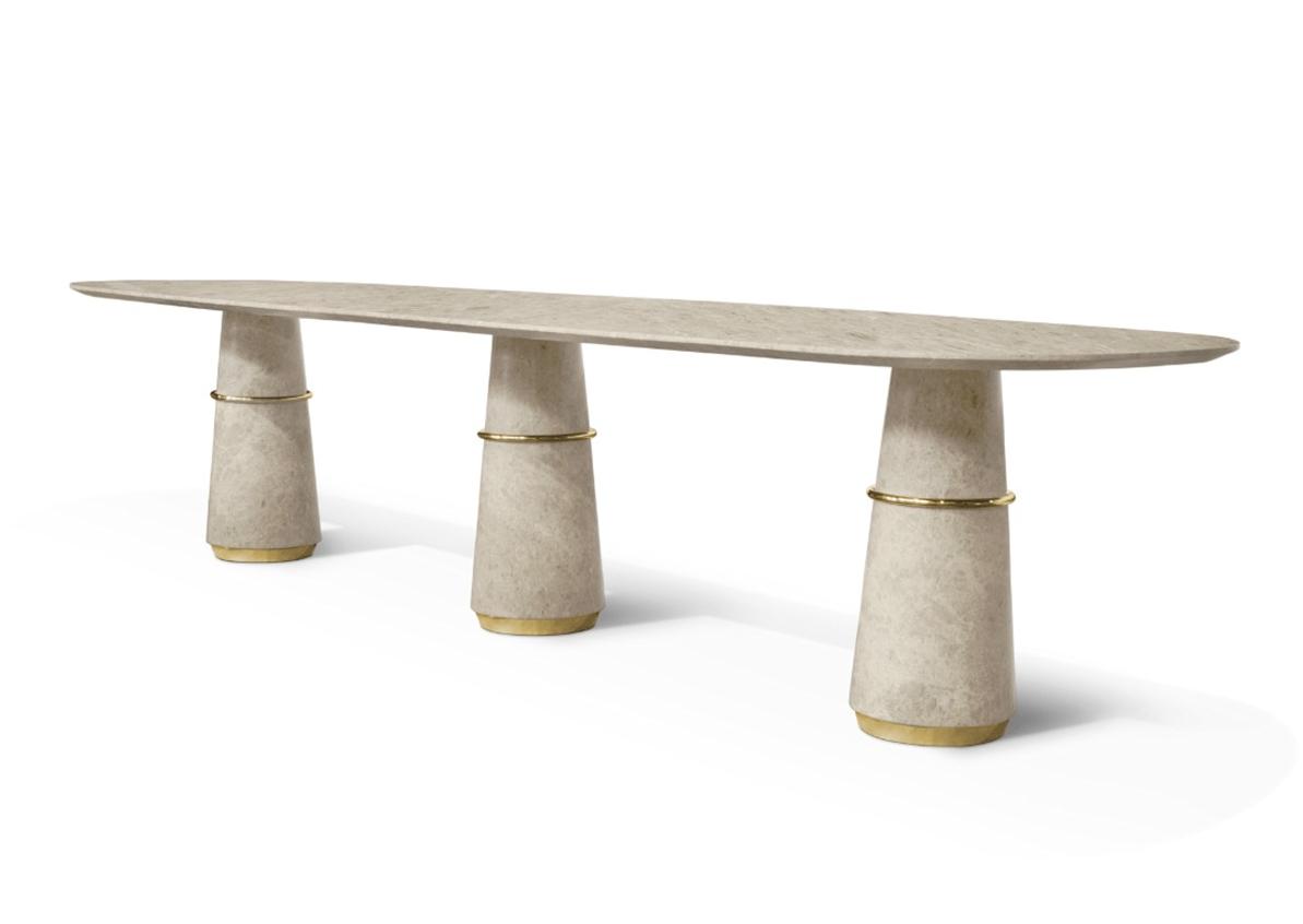 Marmeren eettafel