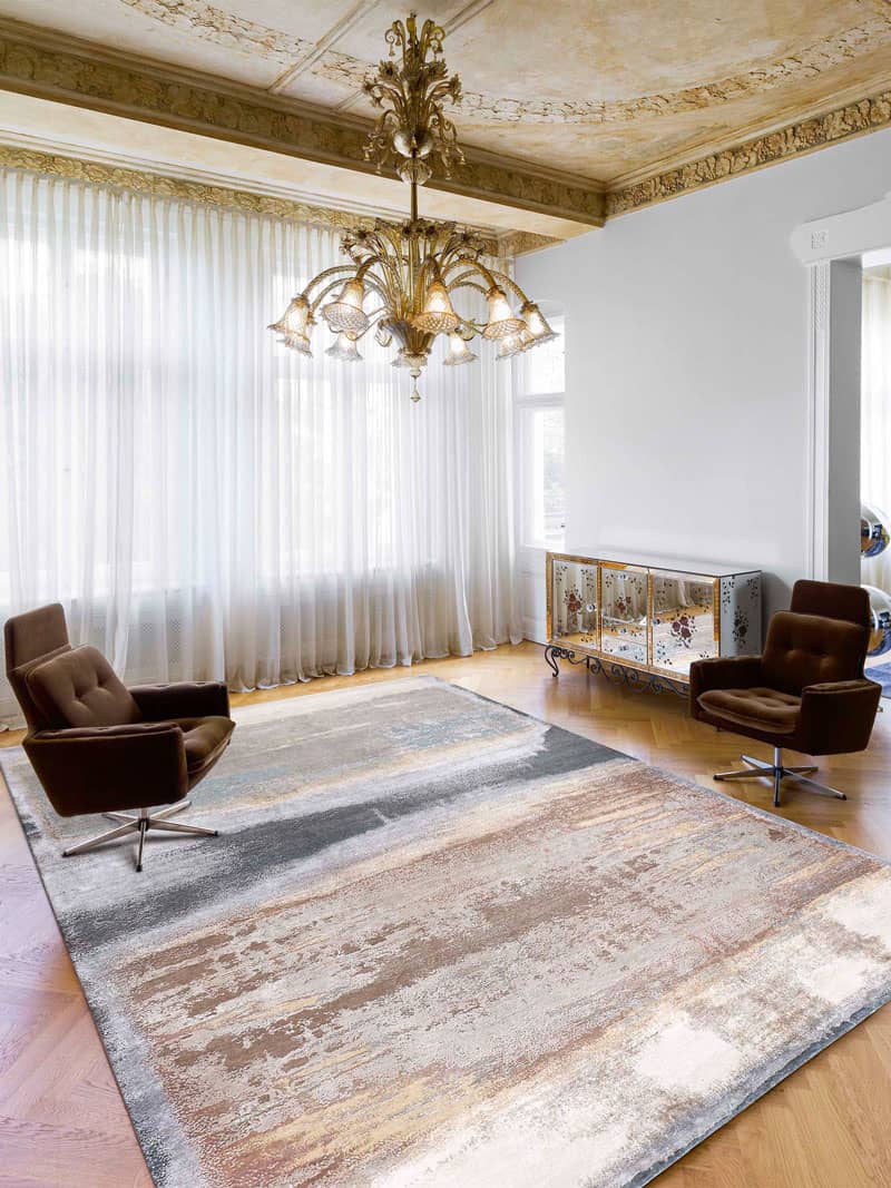 Beige Mix handgemaakte luxe tapijt