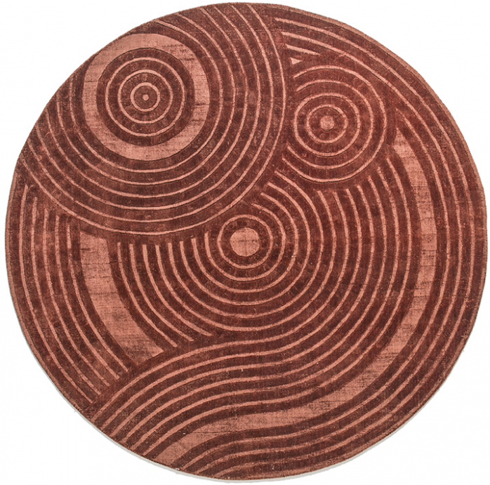 Modern designer Rust tapijt | Maat: 200 × 200 cm
