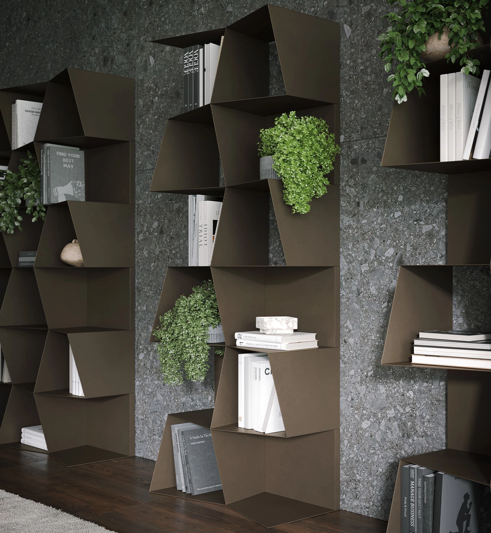 Checker boekenkast