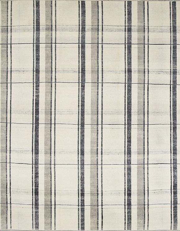 Handgeknoopt Turks geruit tapijt