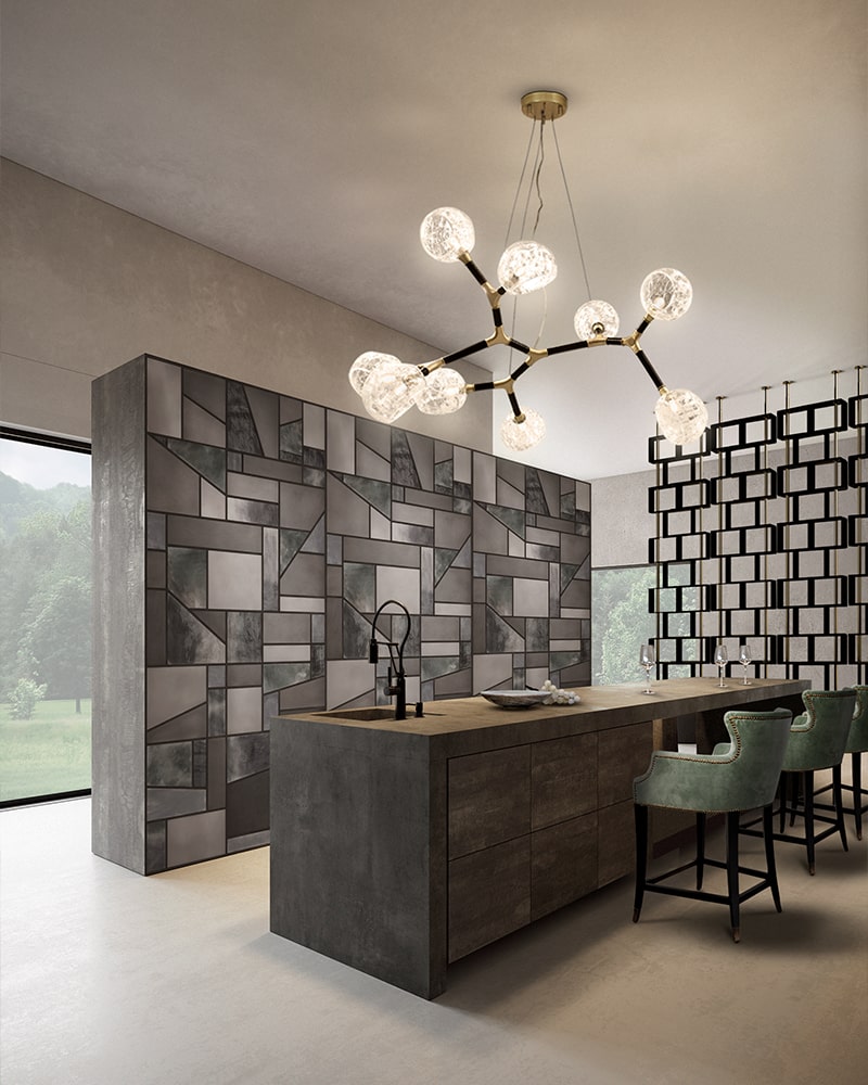 Multi-Shade onregelmatige grote hanglamp