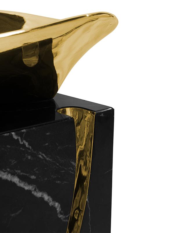 Versplinterd ontwerp zuil wastafel