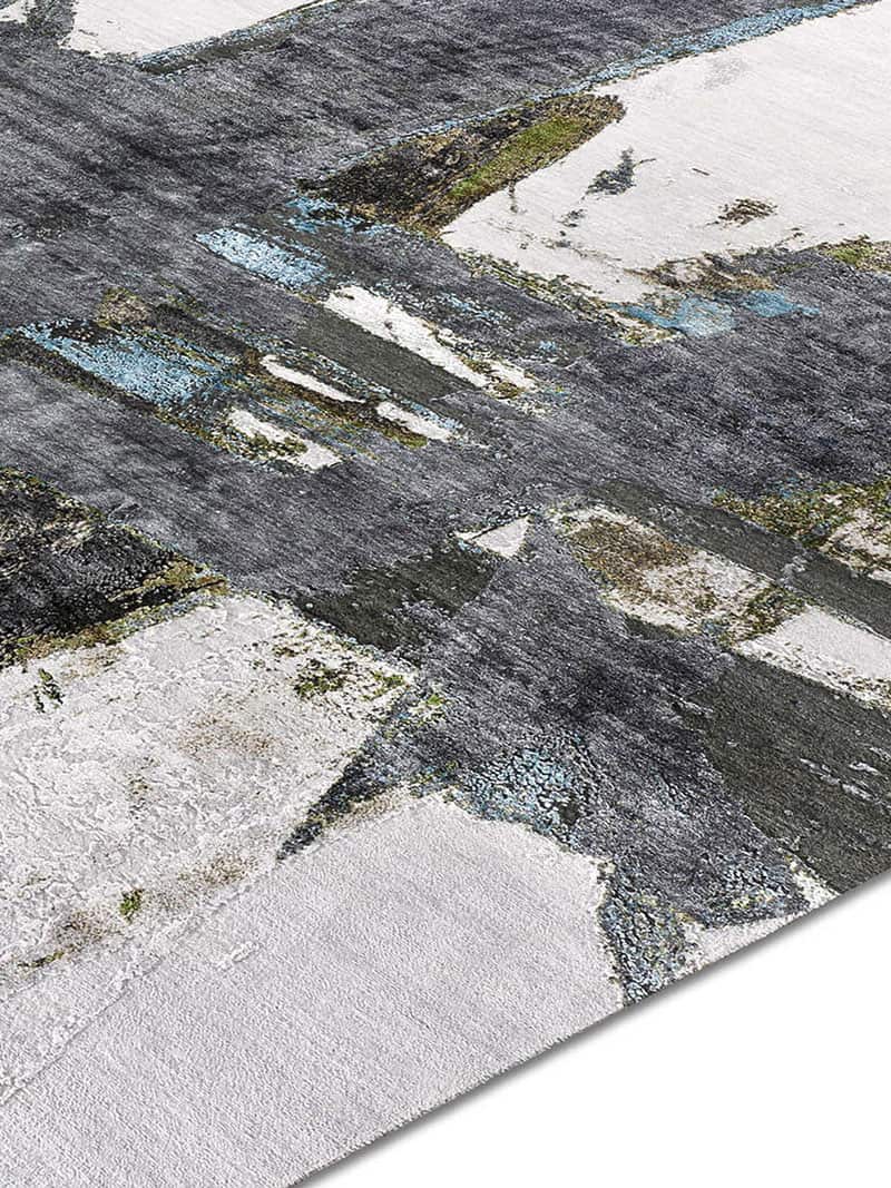 Green Rust handgeweven tapijt | Maat: 122 × 183 cm