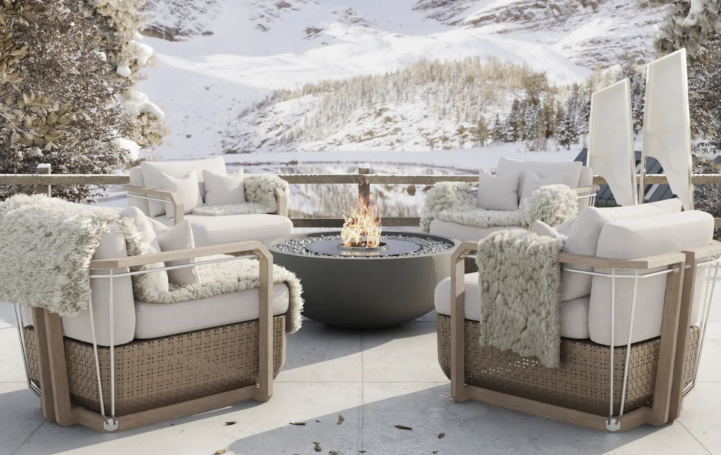 Heritage houten tuinfauteuil - 2