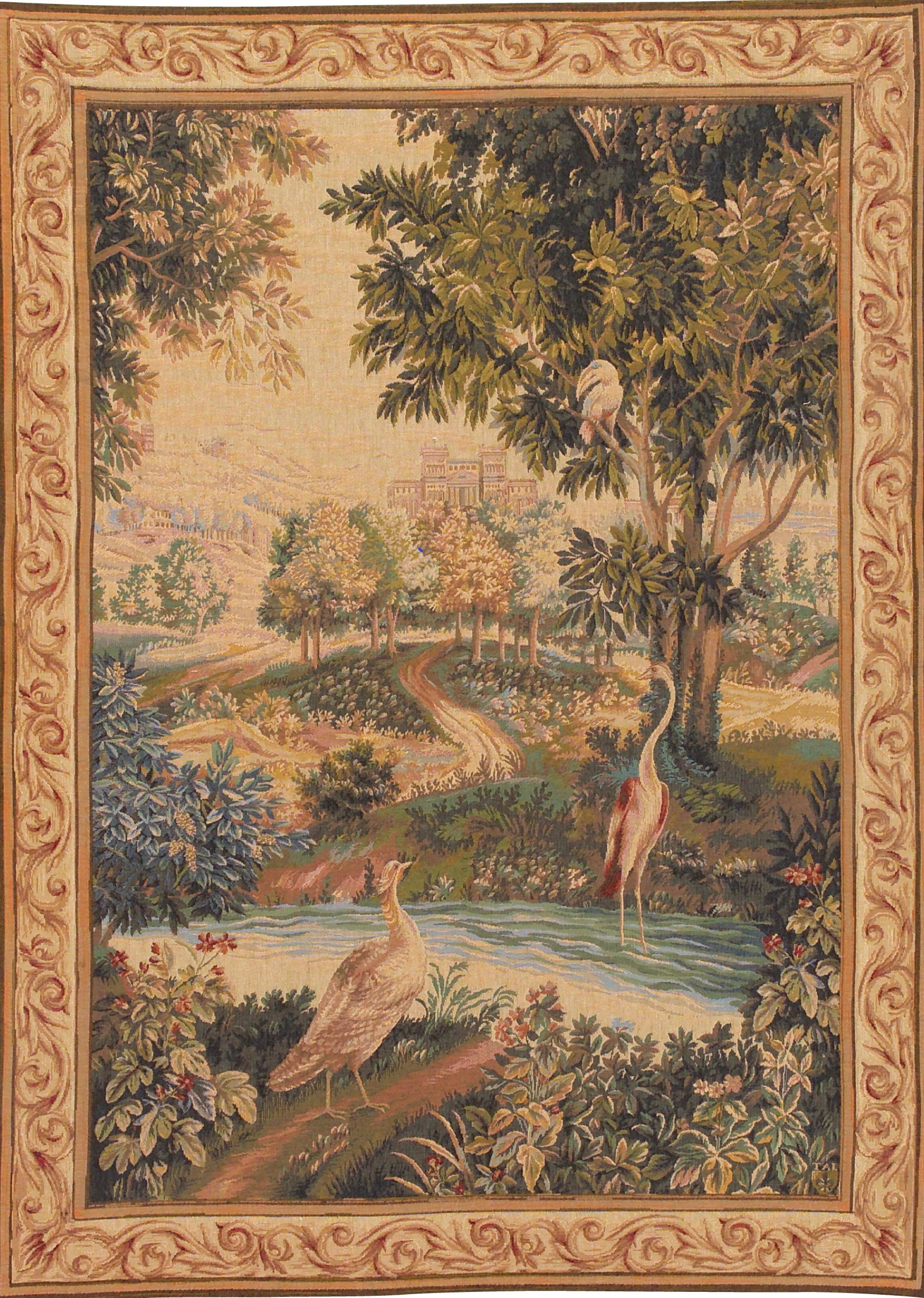 Greenery with Birds wandtapijt