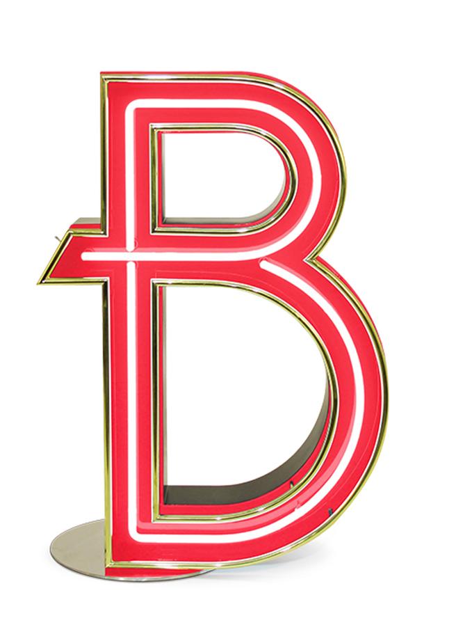 Bold Letter B lamp