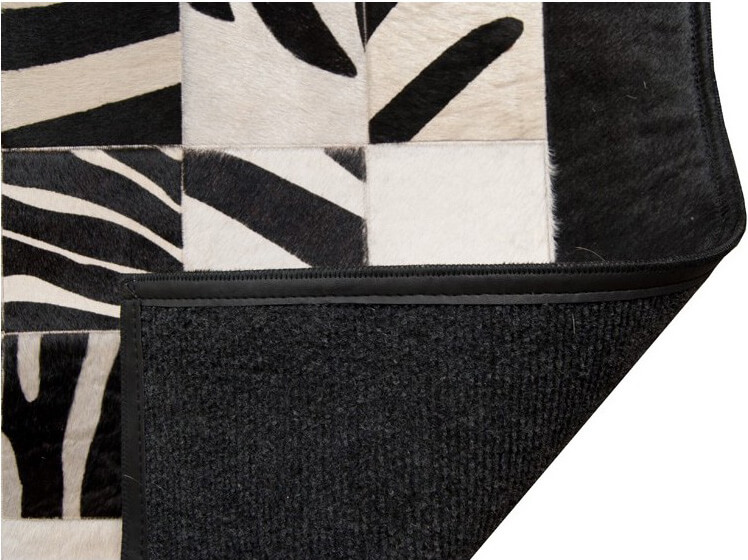 Mozaïek zebra koeienhuid tapijt | Maat: 250 × 280 cm