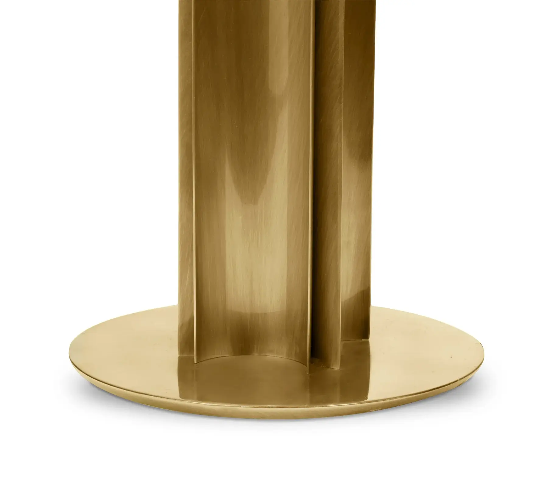 Verouderd messing vloerlamp