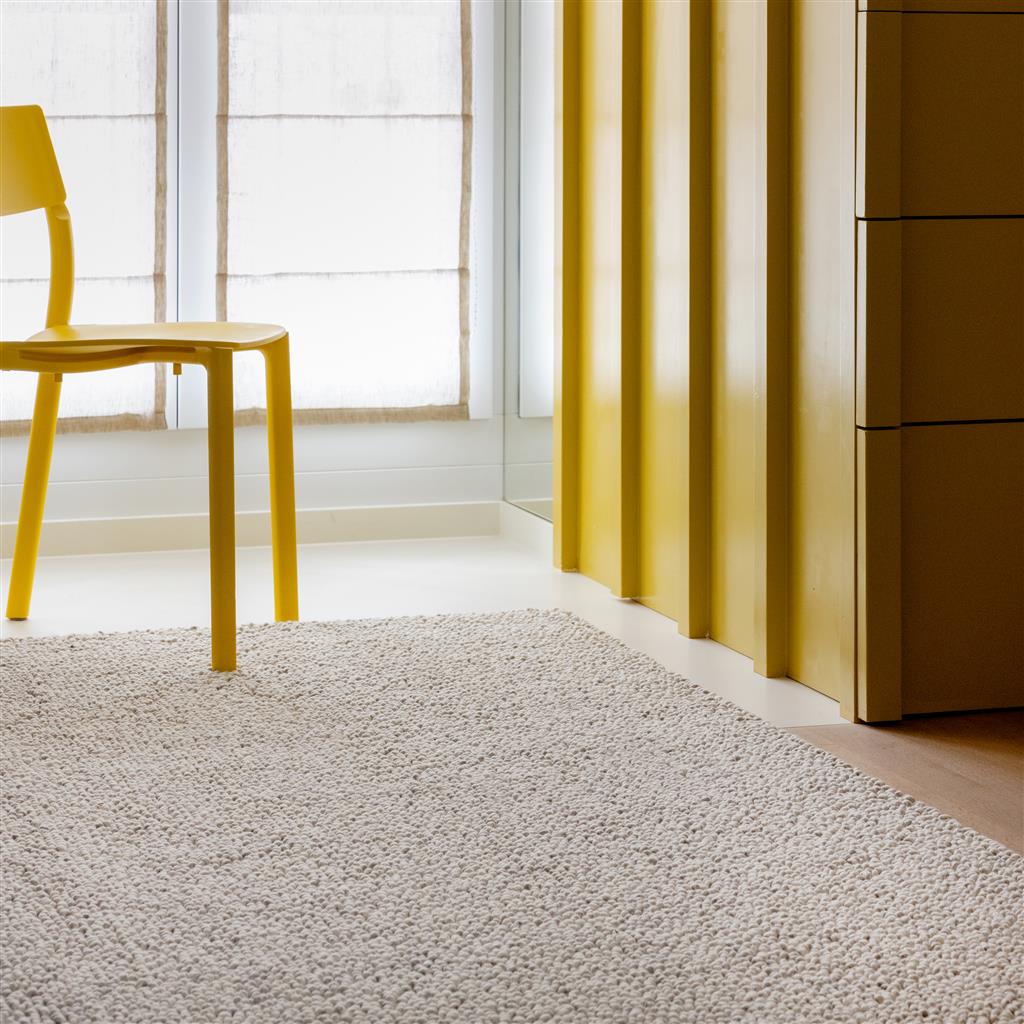 Origin loop heide grijs gevilt lus pool tapijt | Maat: 140 × 200 cm