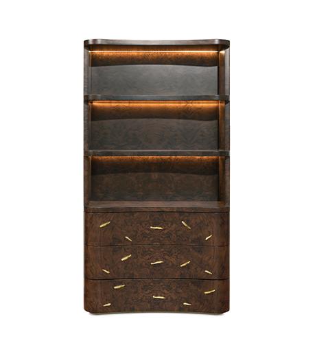 Designer houten boekenkast