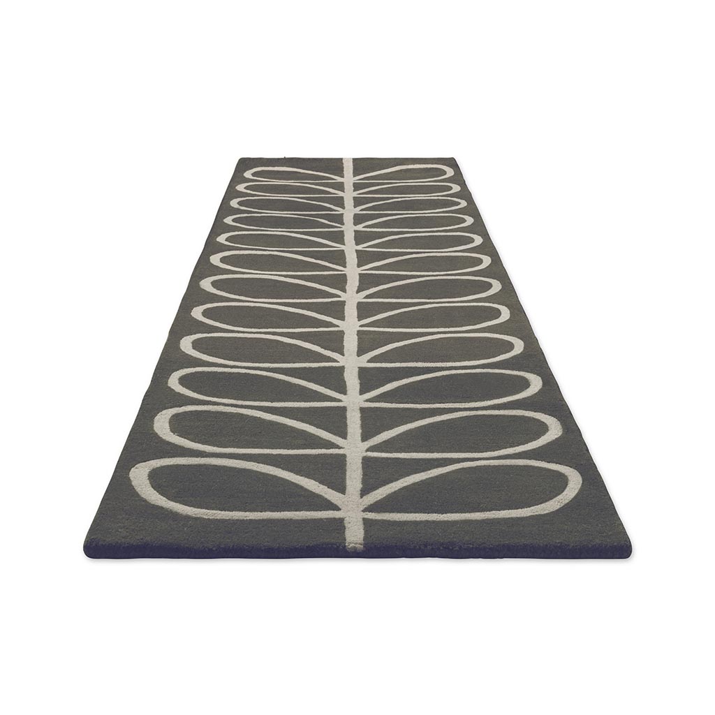 Linear Stem Runner Slate vloerkleed