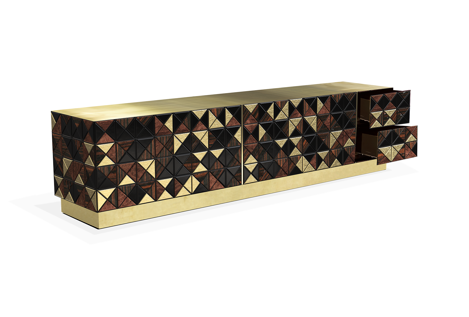 Mosaic walnoten tv-kast