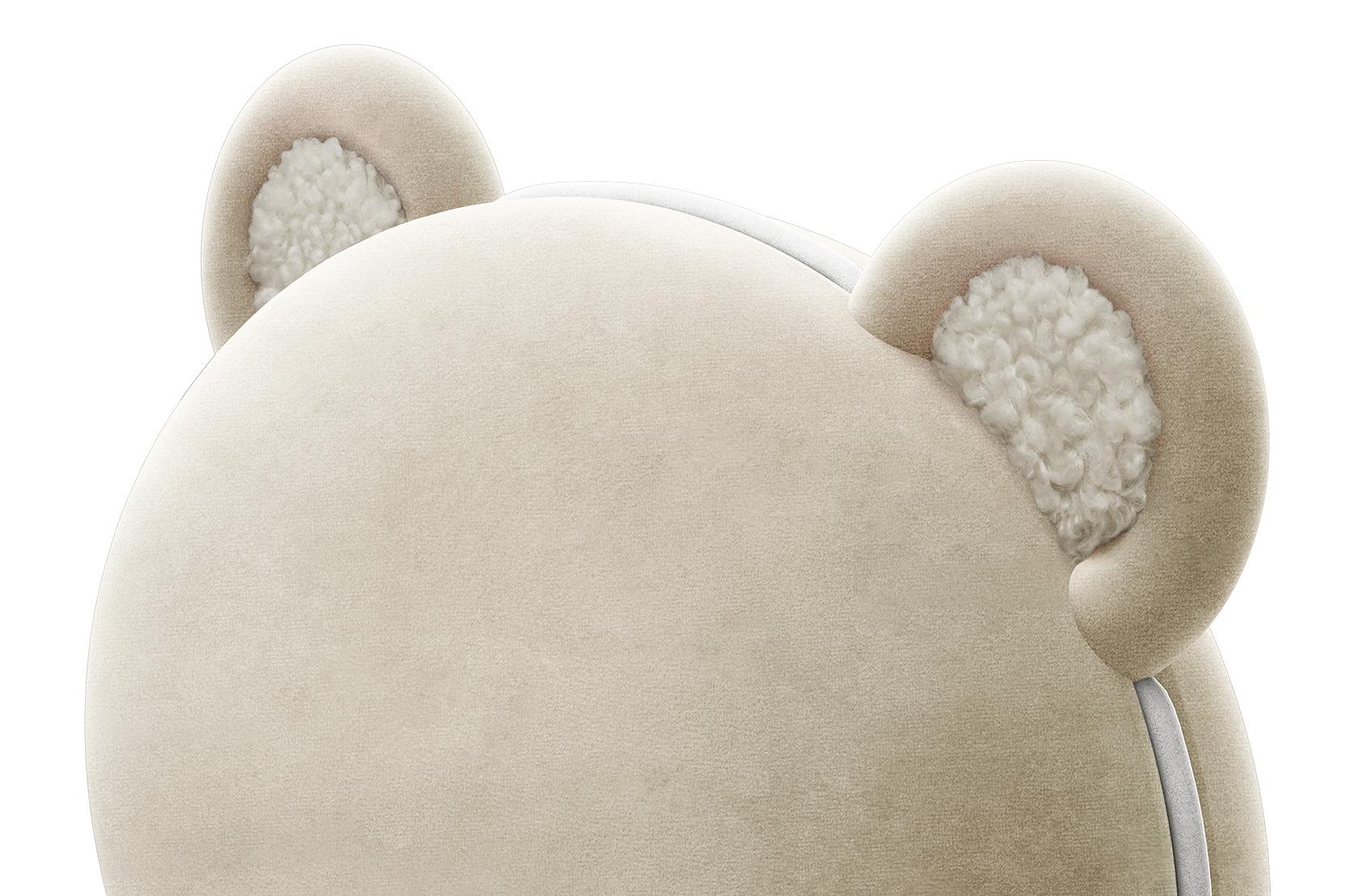 Fluffy Bear crème kinderstoel