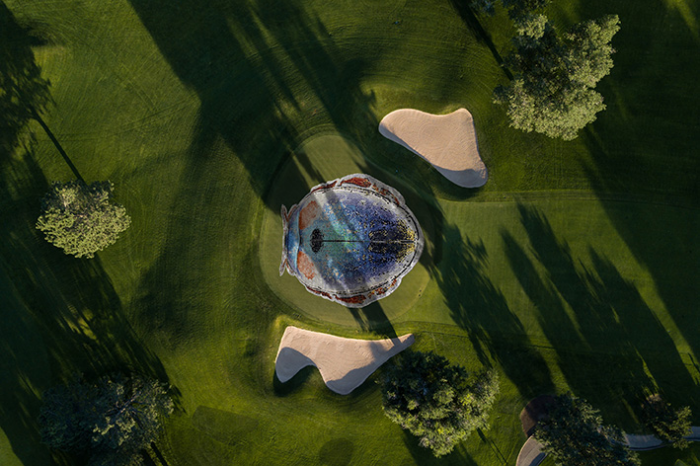 Scarab handgeknoopt tapijt