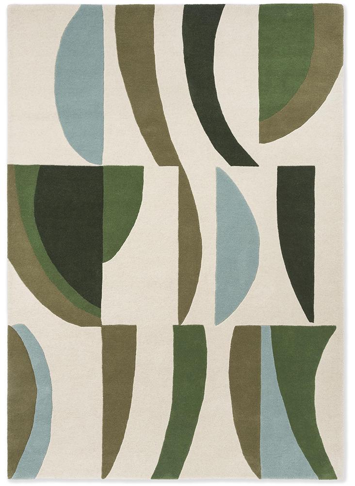 Torillo smaragd/azuur tapijt | Maat: 140 × 200 cm
