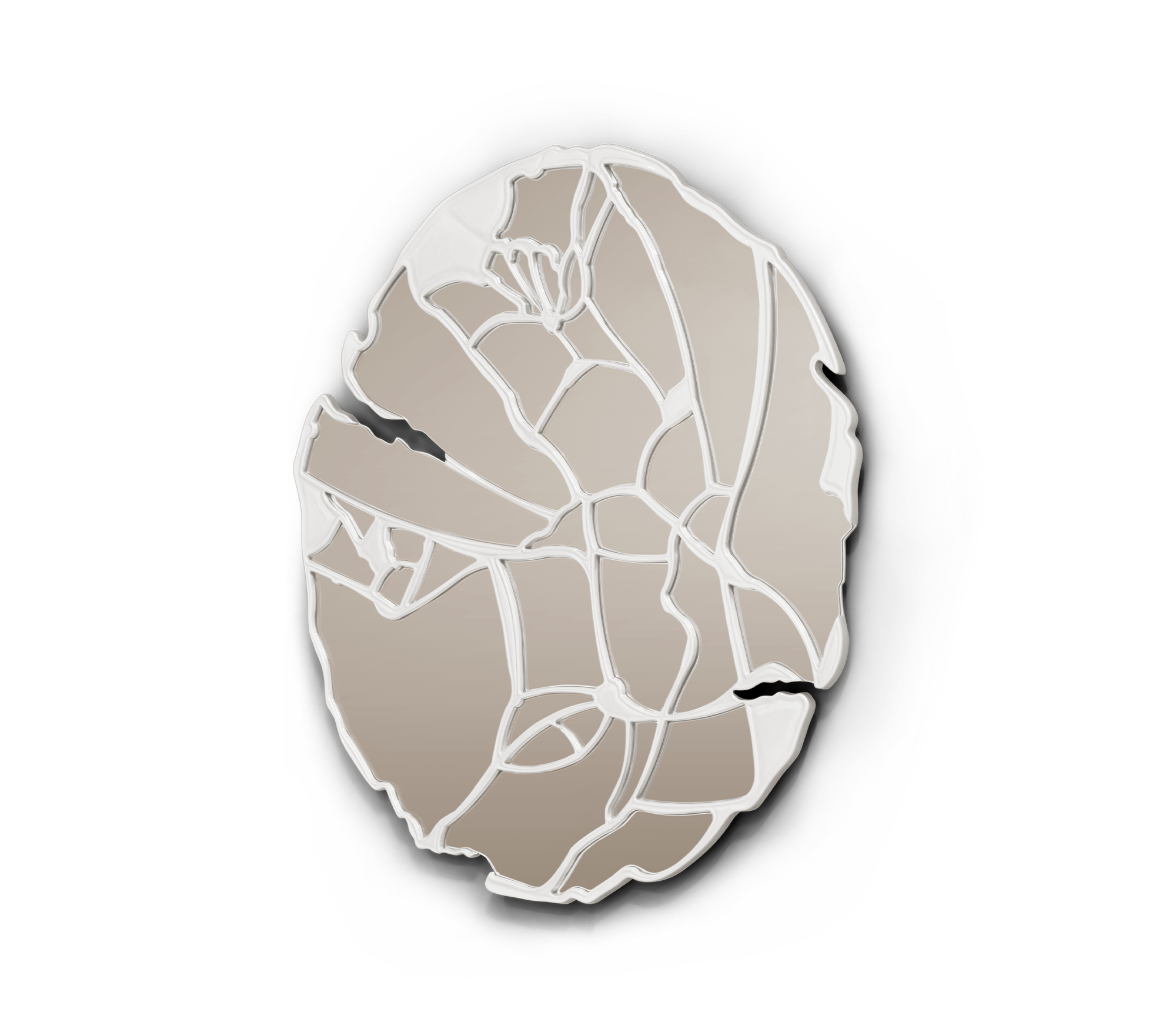 Artisan ivoren spiegel