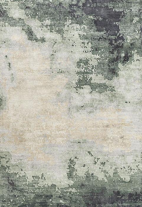Handgeknoopt abstract vloerkleed
