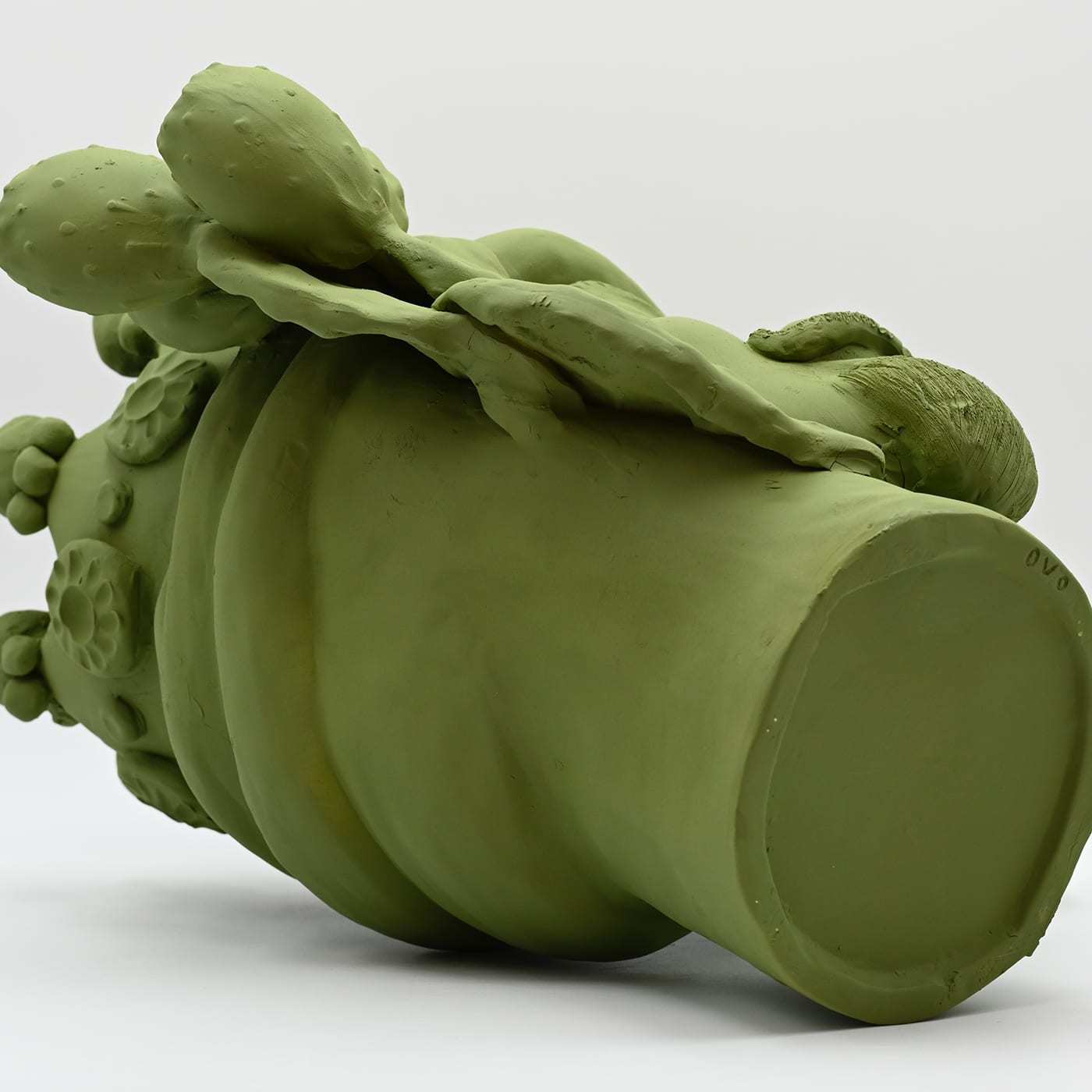 Moor's Head groene handgemaakte sculptuur