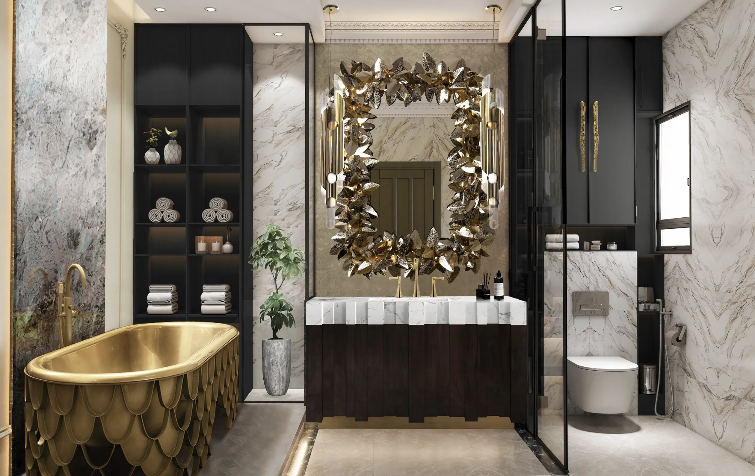 Royal rechthoekige spiegel