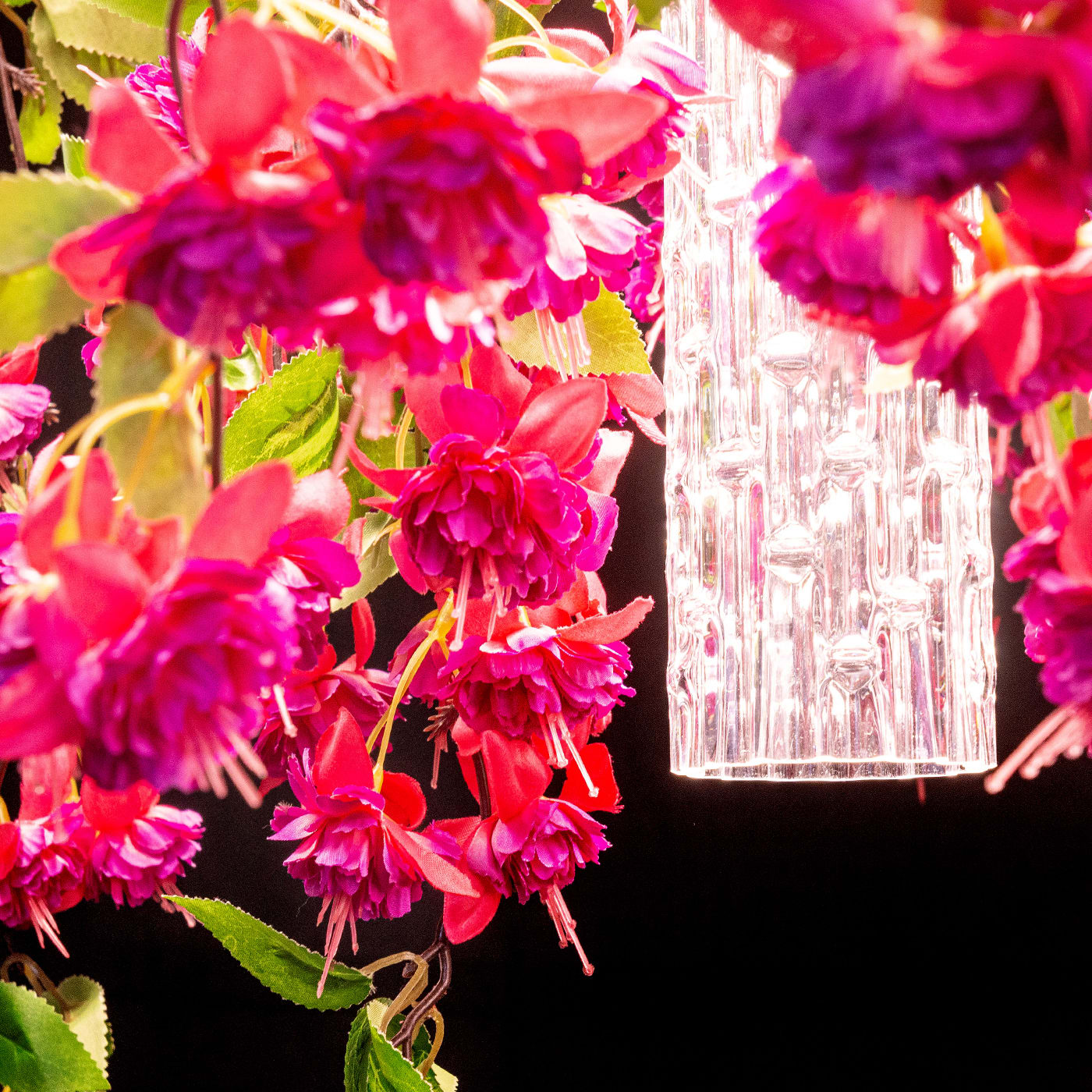 Pink Cascade grote kroonluchter