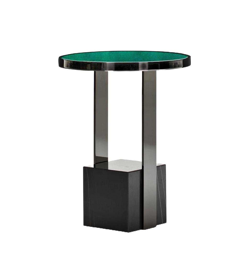Luxe bijzettafel | Tafelblad: Glass