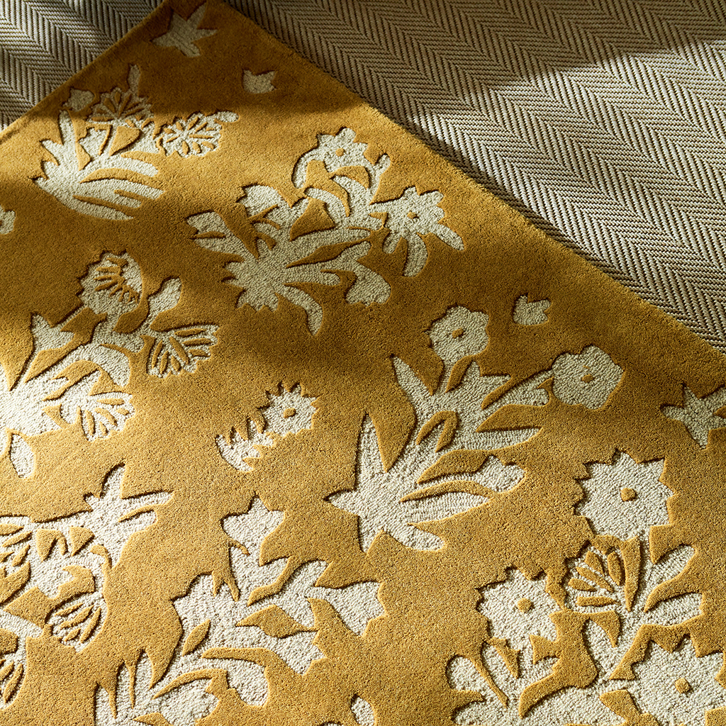Woodland glade goud tapijt | Maat: 140 × 200 cm