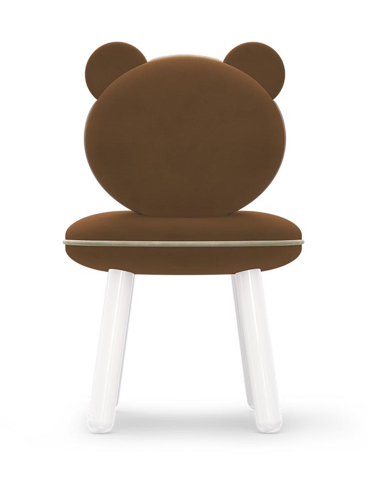 Fluffy Bear bruine kinderstoel