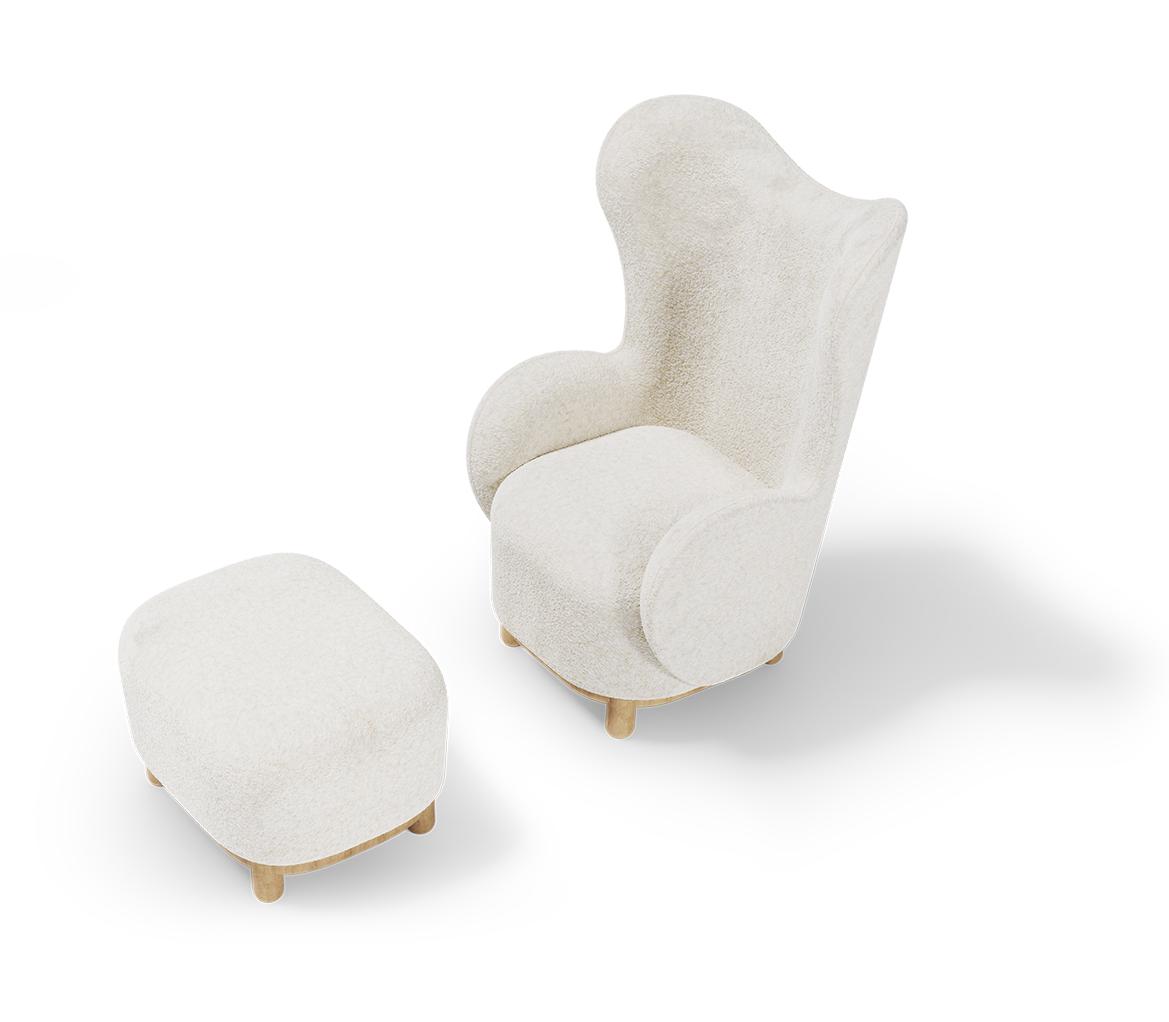 Snuggle Hug fauteuil met ottoman