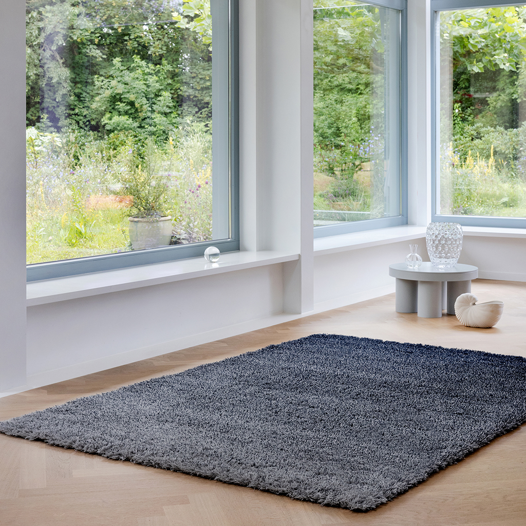 Shade high zilver/polar night tapijt | Maat: 200 × 300 cm