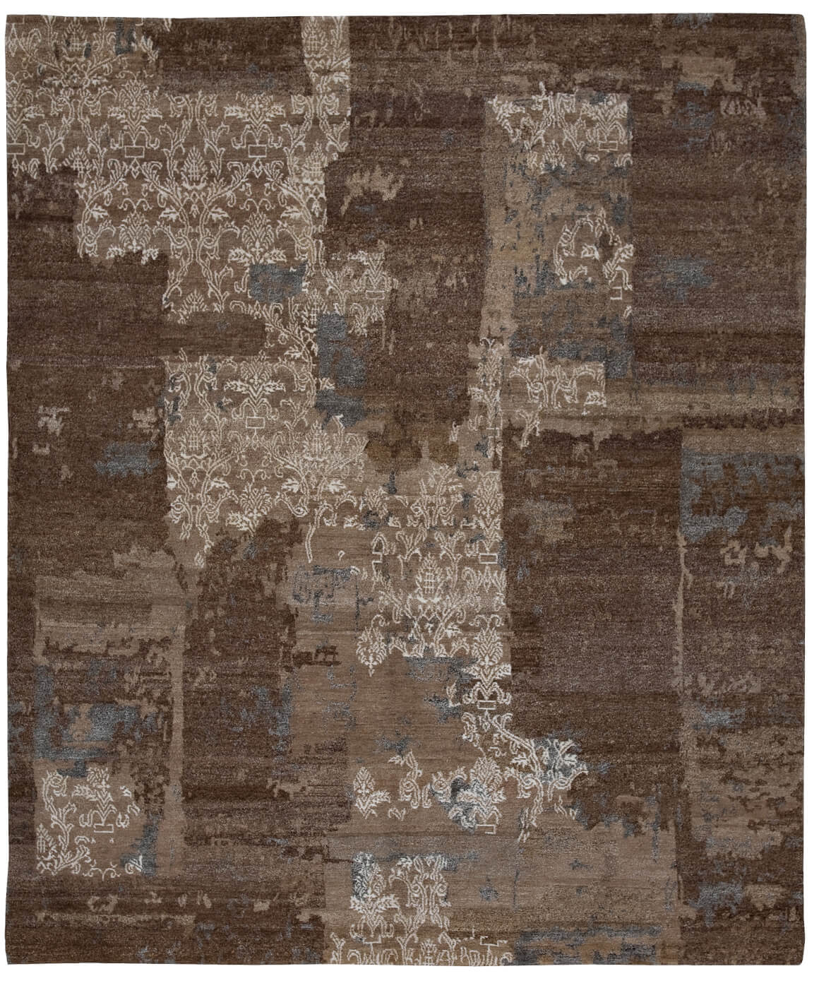Boro 10 bruin tapijt | Maat: 350 × 450 cm