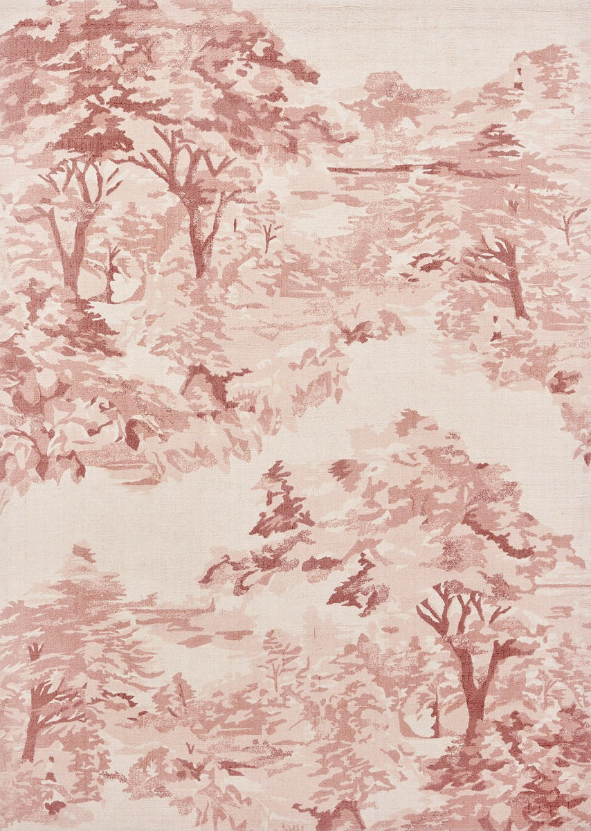 Landscape lichtroze tapijt | Maat: 140 × 200 cm