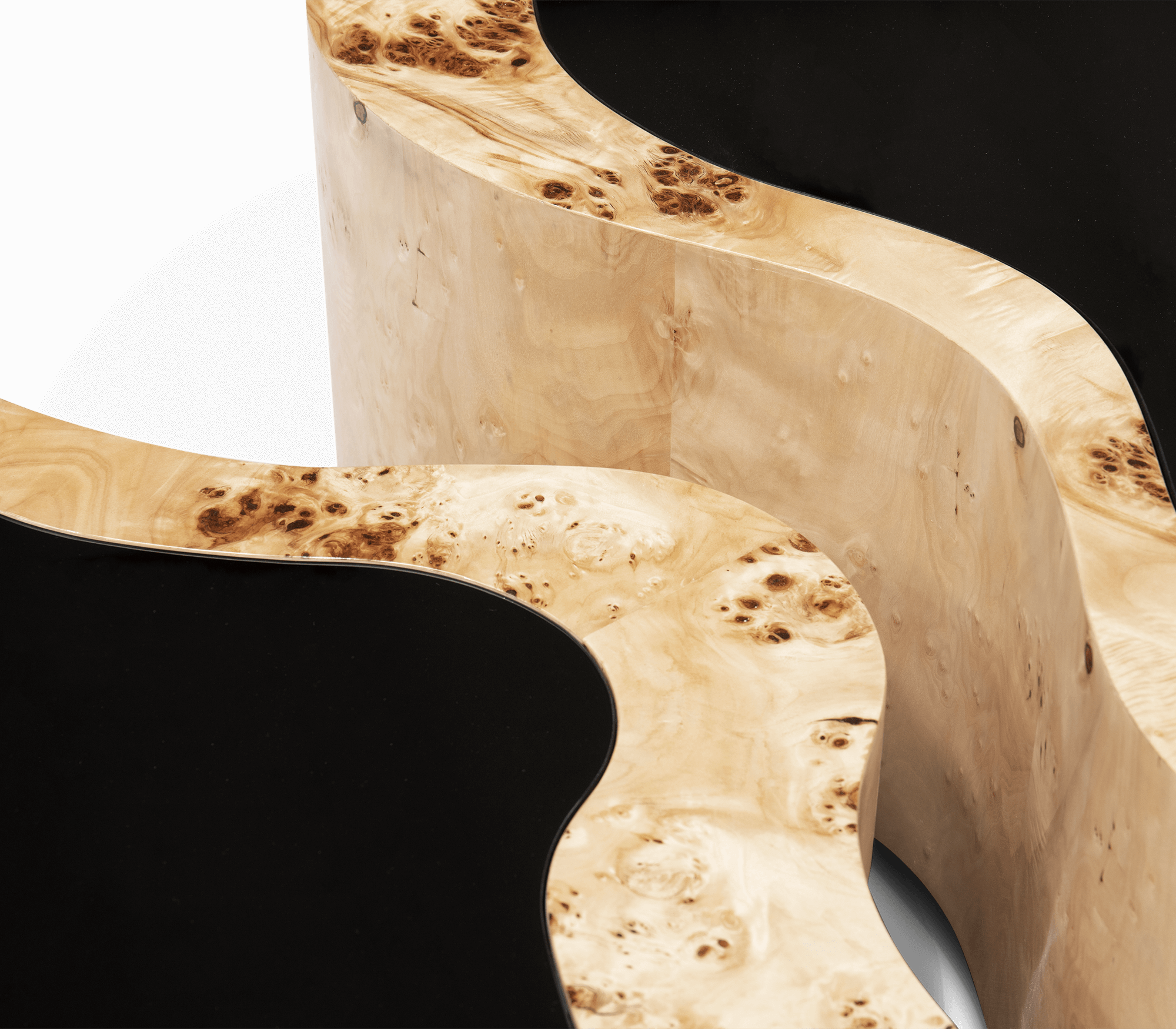 Crest populierenhout salontafelset