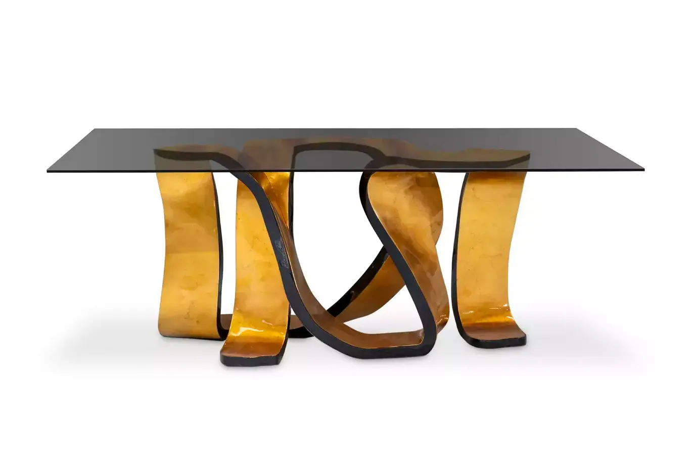 Ribbon goudblad eettafel