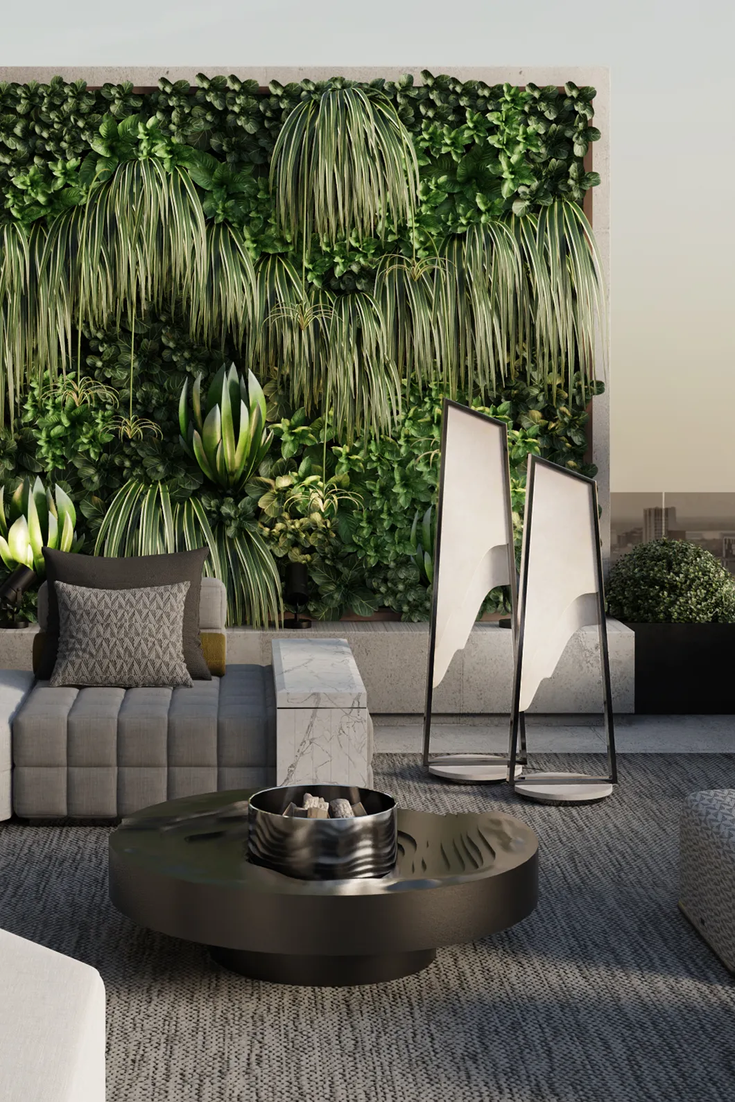 Grand Aura buiten vloerlamp