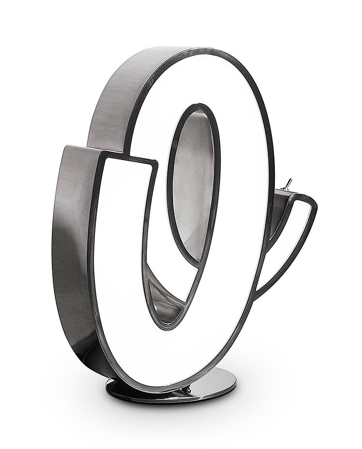 Opulent Letter O lamp