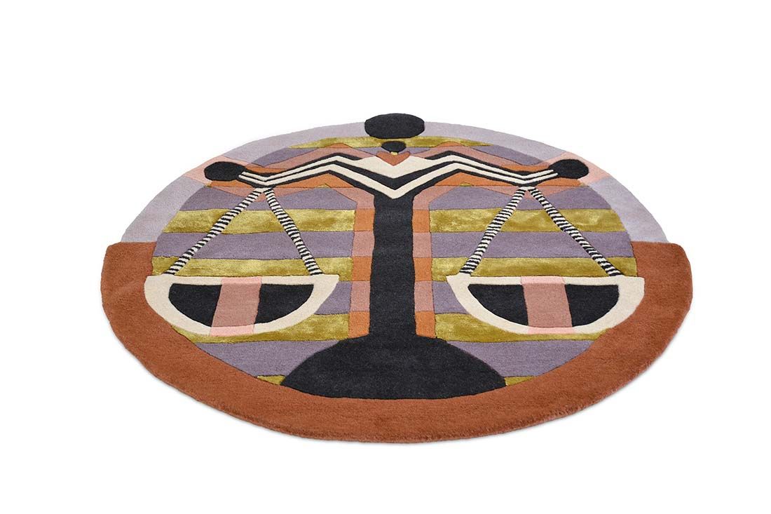 Zodiac weegschaal cirkel rond tapijt | Maat: Ø 200 cm