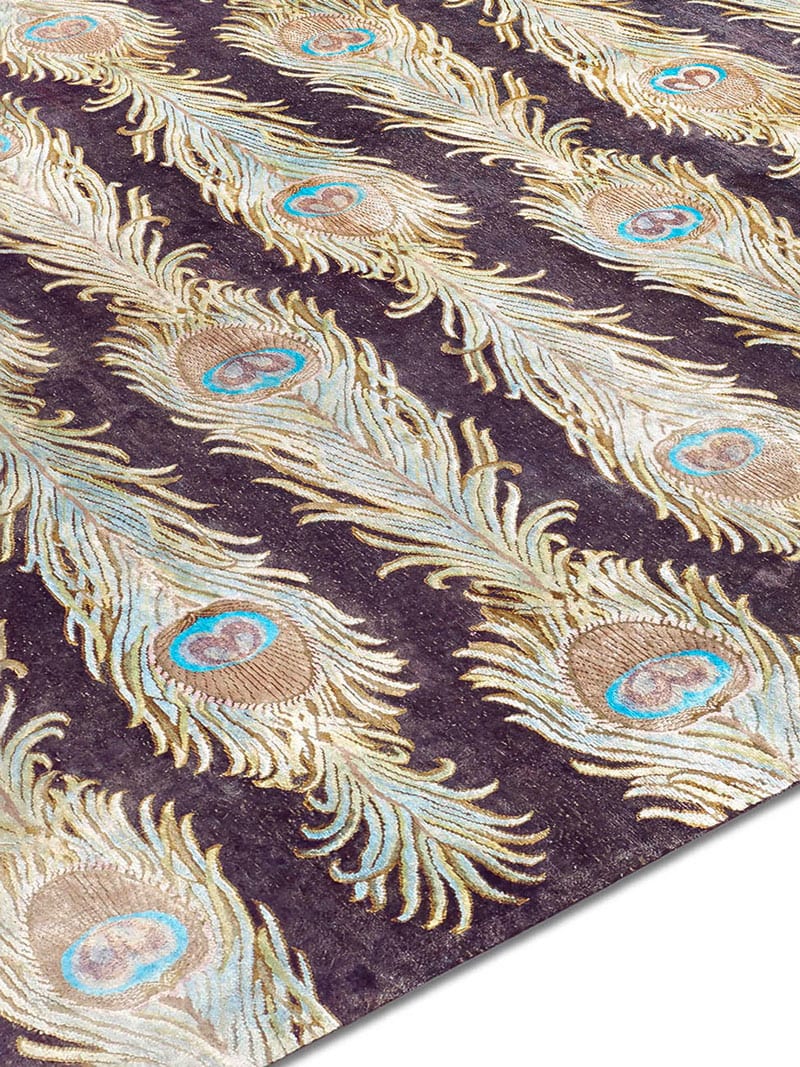 Feathers Lane handgemaakte luxe vloerkleed
