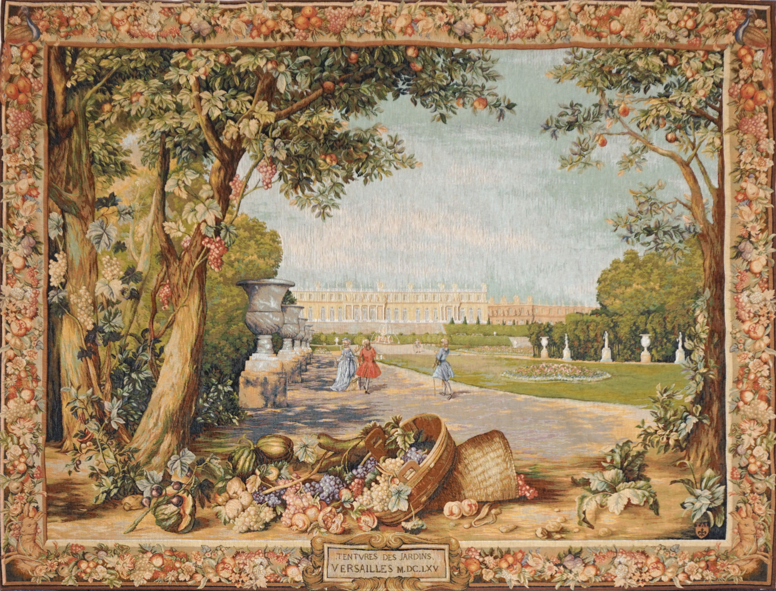 Versailles bloemen wandtapijt | Maat: 150 × 200 cm