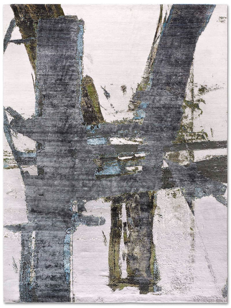 Green Rust handgeweven tapijt | Maat: 122 × 183 cm